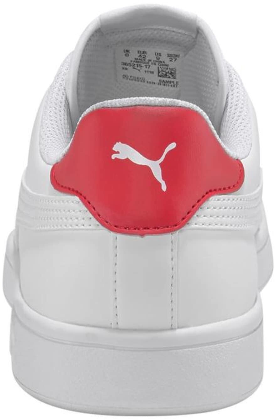 Puma Sneakers Smash v2 L - white high risk red gold - Puma