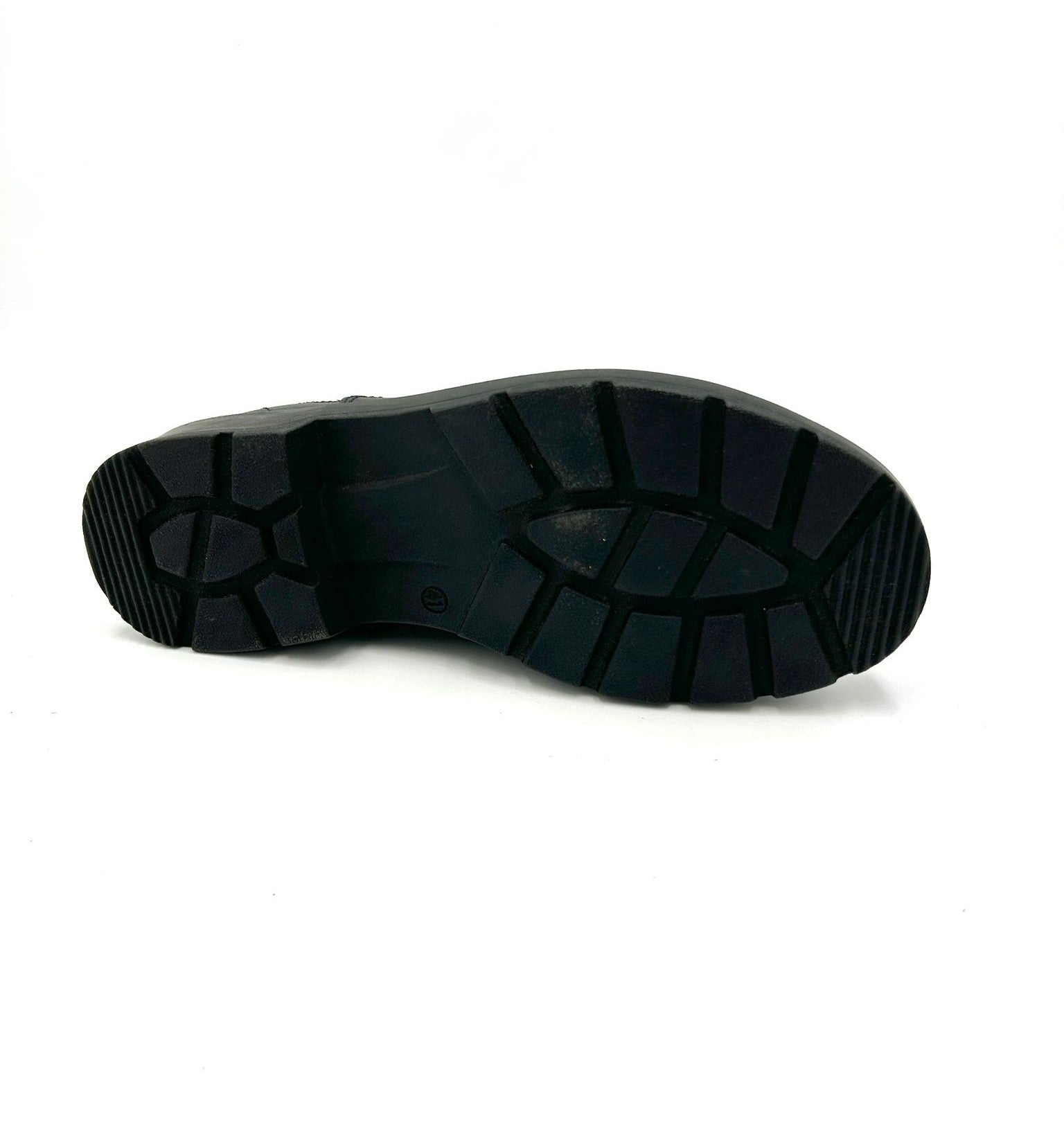 Shooters Anfibio Beatles /Chelsea Boots vera pelle nera con elastico verde - Shooters