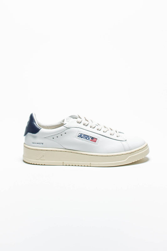 Autry Dallas Low Leather white blue - autry