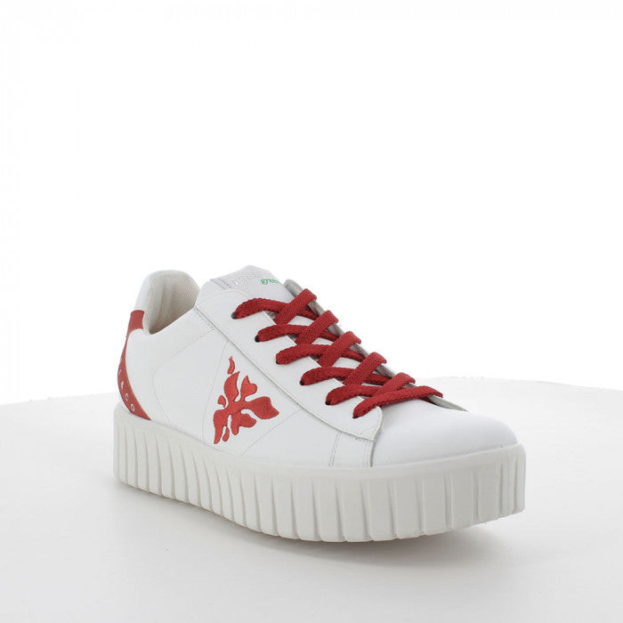 Igico Sneaker red and white (green sostenibile) - Igi&co