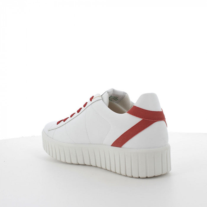 Igico Sneaker red and white (green sostenibile) - Igi&co