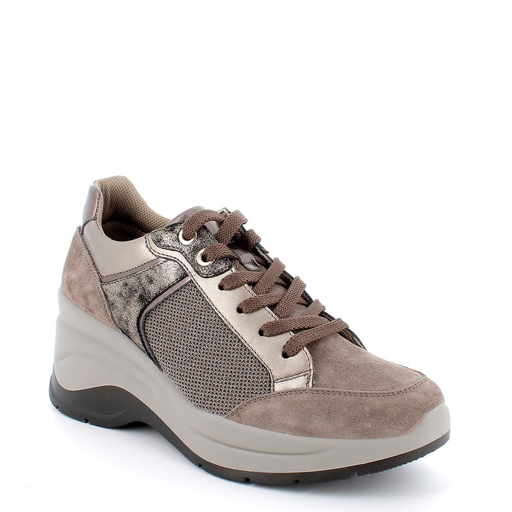 Igi&co Sneaker alta con zeppa - marrone (memory foam) - Igi&co