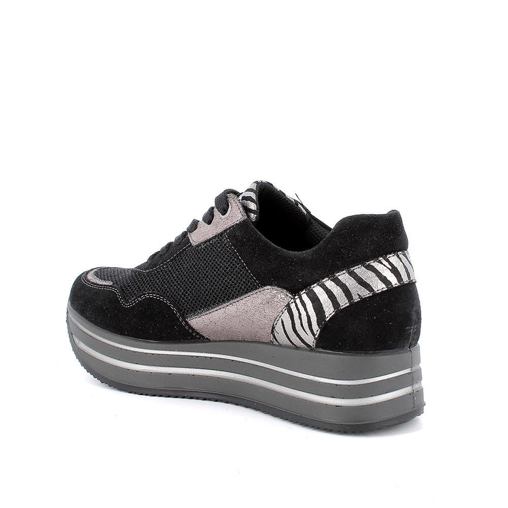 Igi&co Sneakers Platform - scamosciato nero - Igi&co