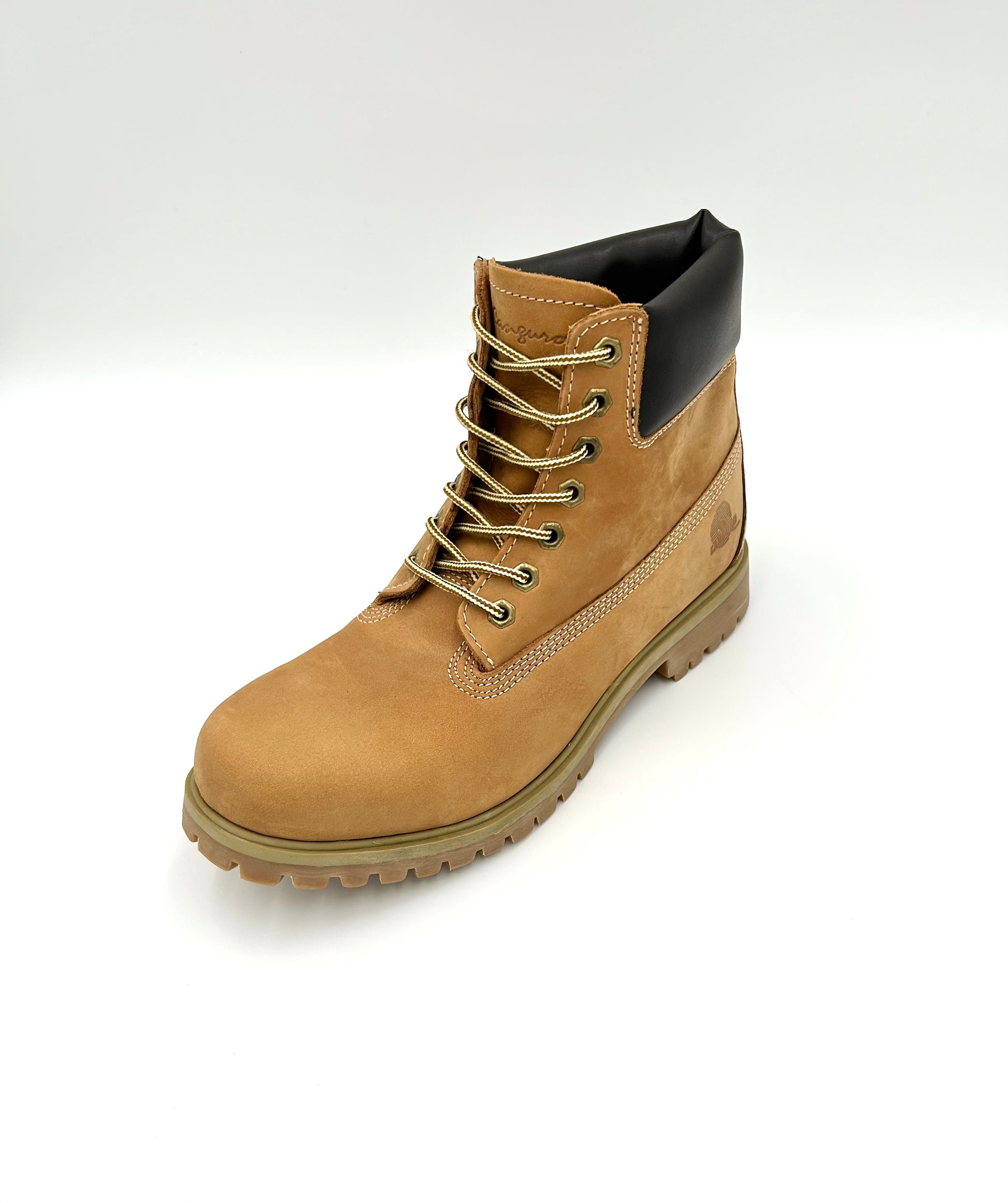 Canguro Stivale Scarponcino Giallone in pelle