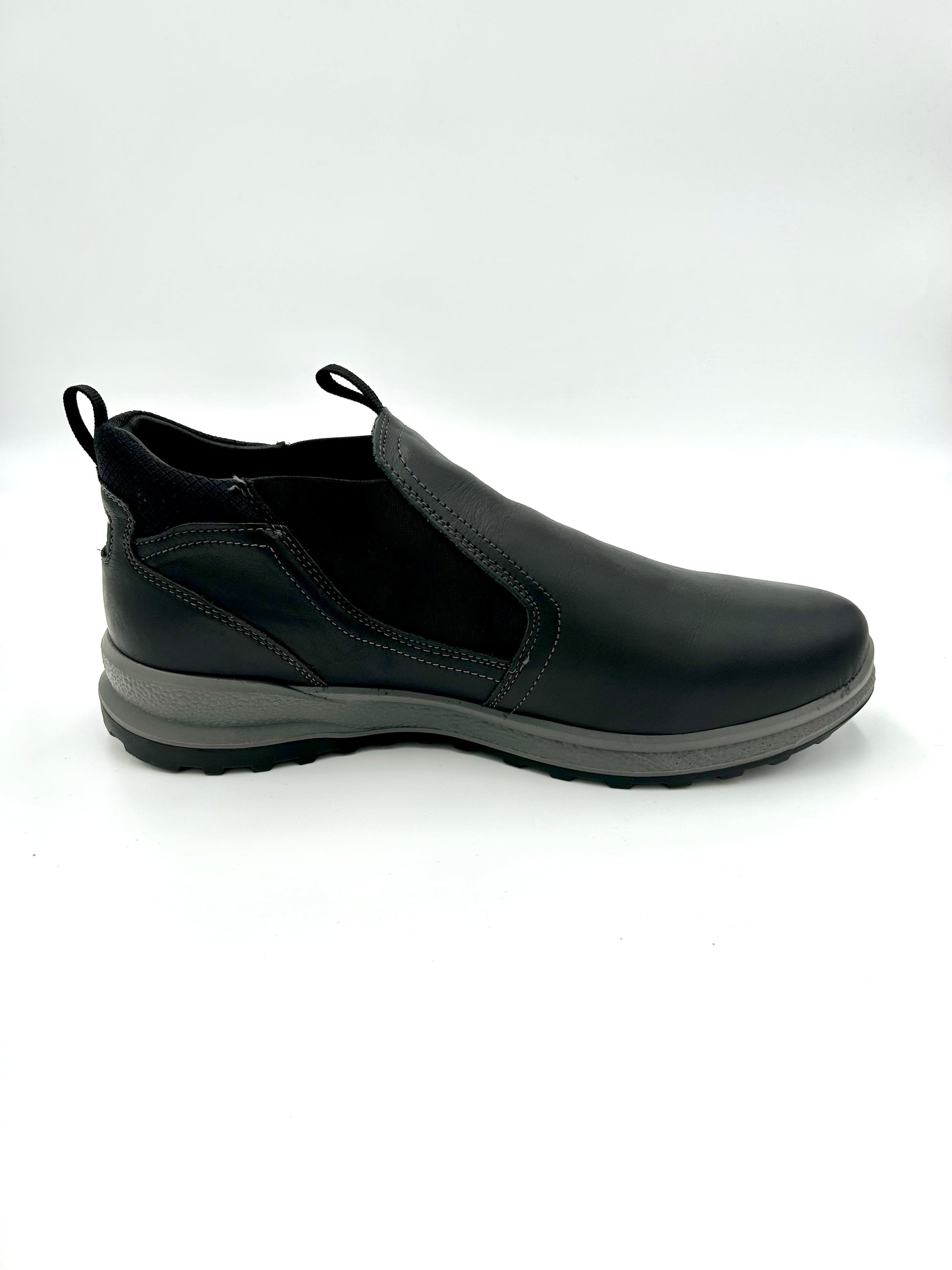 Grisport Active sneaker con elastici in pelle- nero - Grisport
