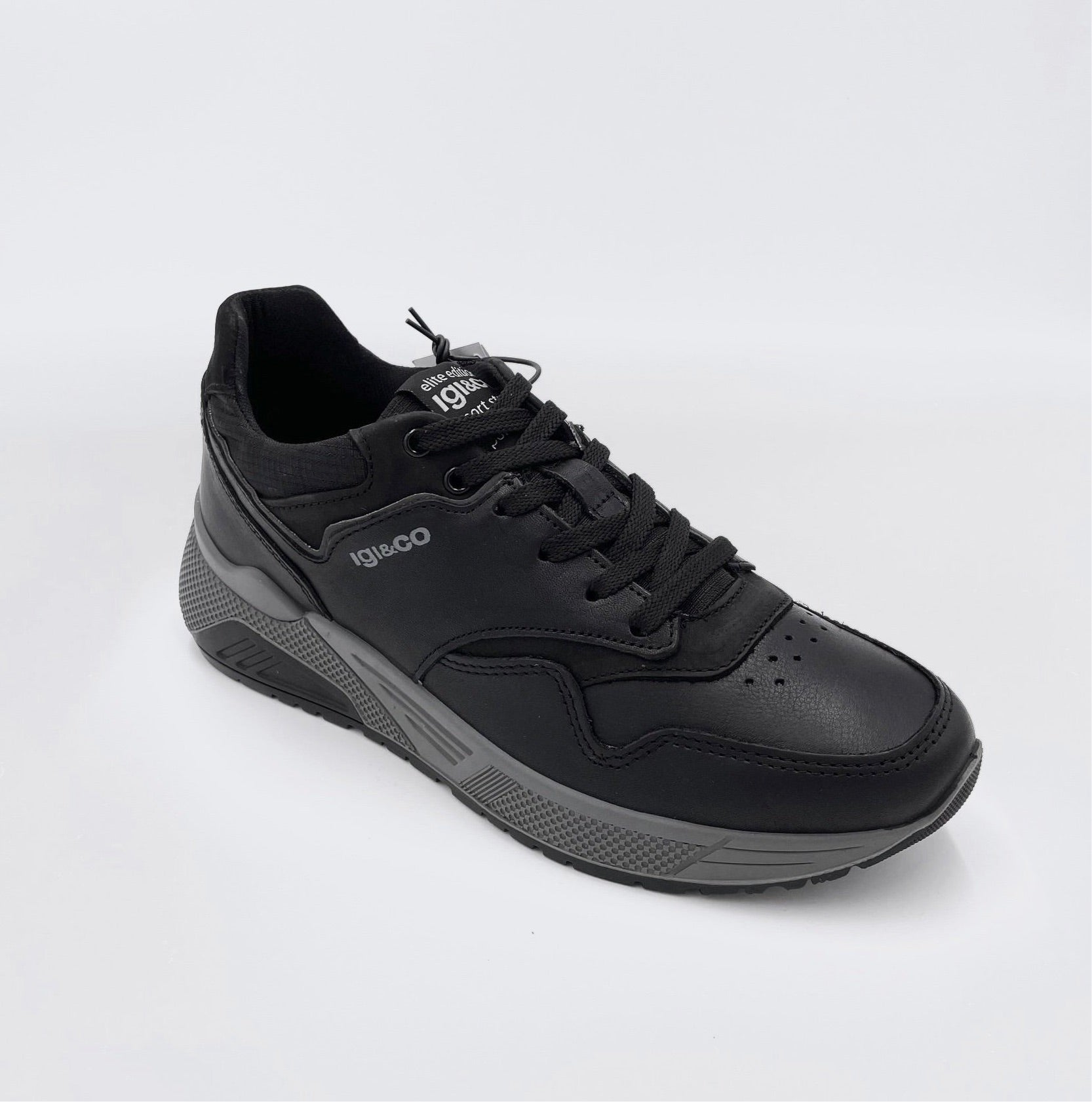 Igi&co sneaker nappa soft black - Igi&co