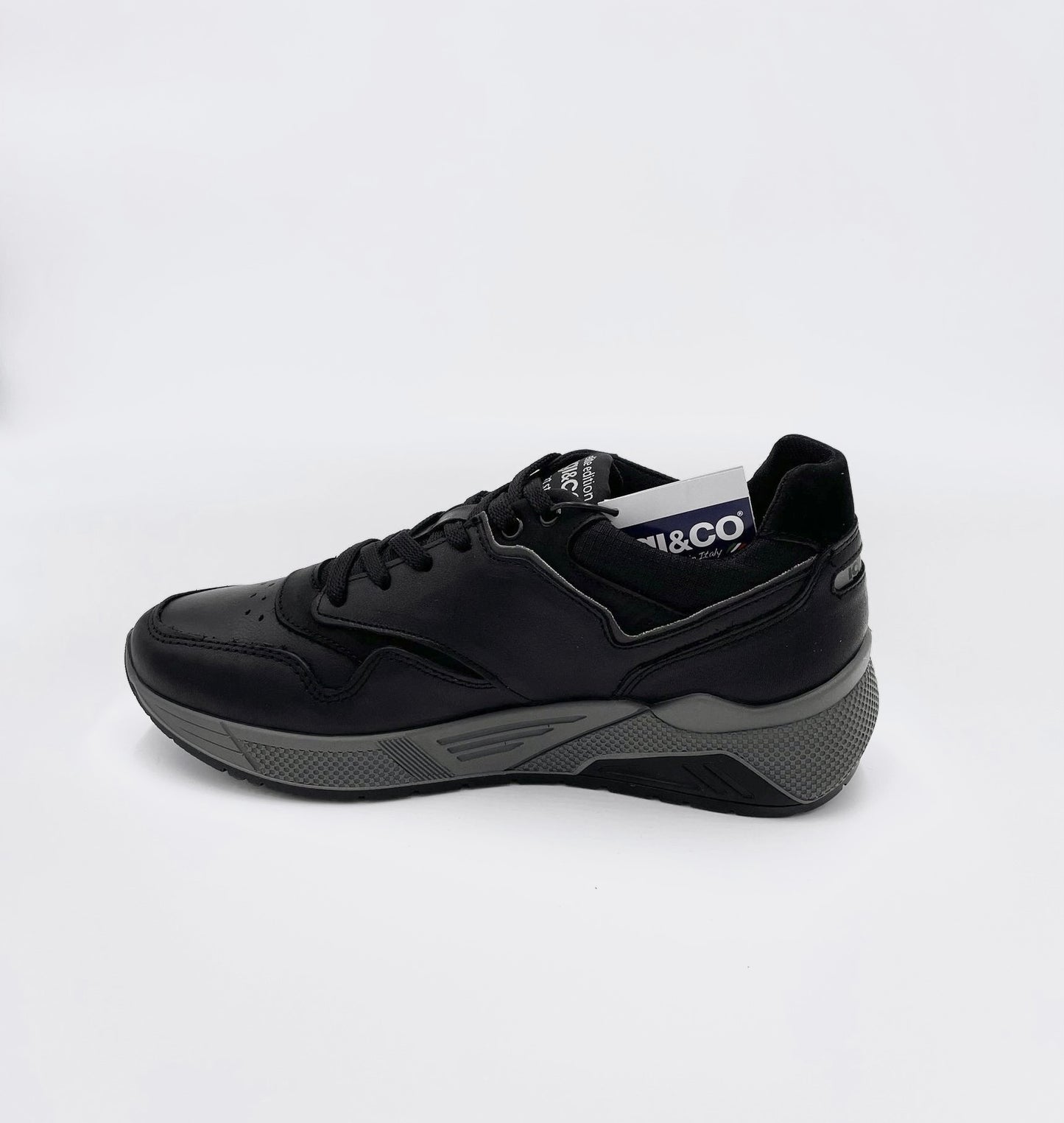Igi&co sneaker nappa soft black - Igi&co